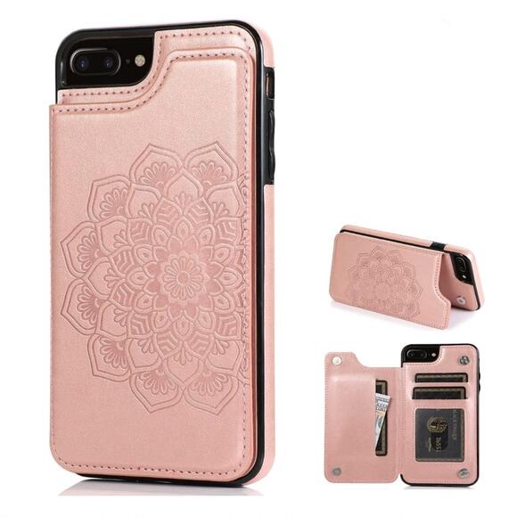 Card Holder Slot Kickstand Phone Cover for iPhone - Picture 1 of 8